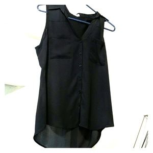 Express sleevless portafino blouse